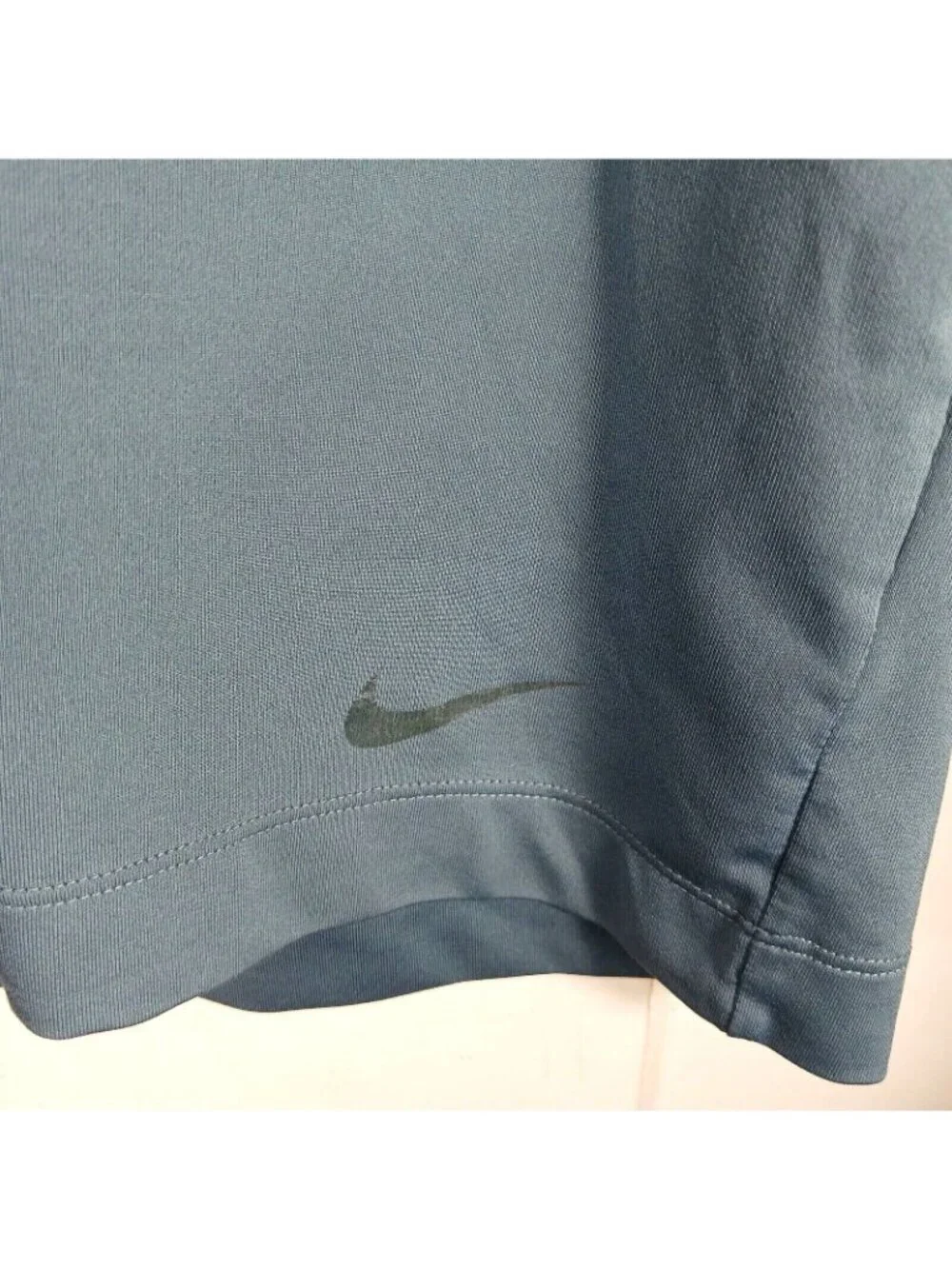 Nike Golf Striped Quarter Zip Performance Polo Shirt Mens M Blue Tennis Sporty